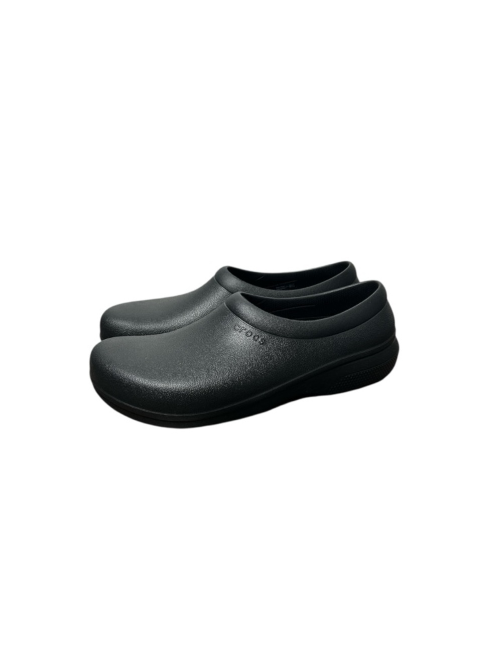 Crocs Black On The Clock Slip Resistant Clog Mens Size 12